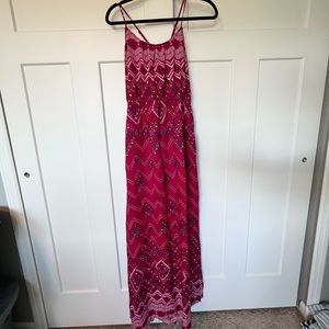 Bright Paisley Maxi Dress with Adjustable Straps